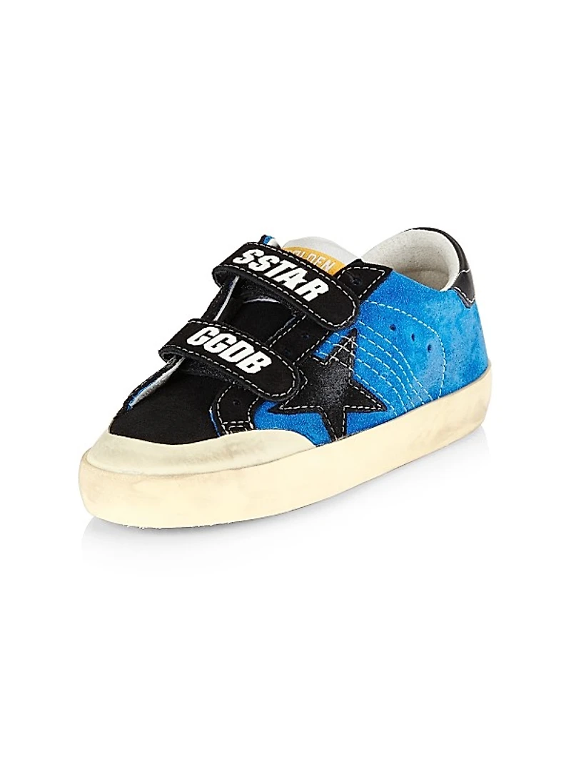 Baby Boy's,Little Boy's & Boy's Penstar Suede And Star Leather Heel Sneakers