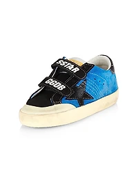 Baby Boy's,Little Boy's & Boy's Penstar Suede And Star Leather Heel Sneakers