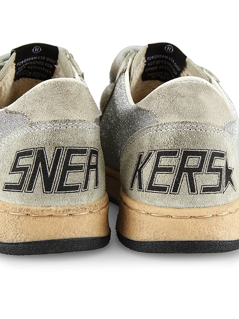 Baby's, Little Kid's & Kid's Ballstar Glitter Suede Star Sneakers