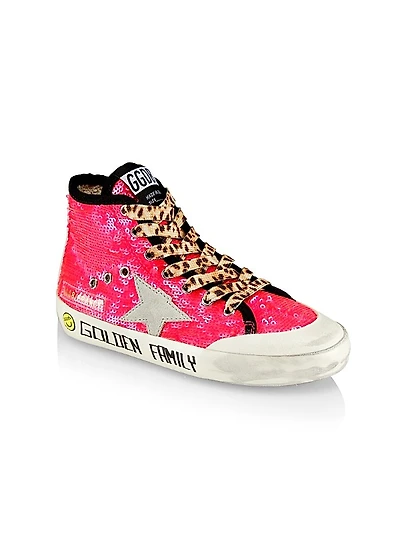 Baby Girl's, Little Girl's & Girl's Francy Penstar Sequin High-Top Sneakers