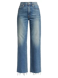 Grace High-Rise Stretch Wide-Leg Jeans