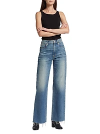 Grace High-Rise Stretch Wide-Leg Jeans