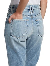 London High-Rise Straight-Leg Jeans