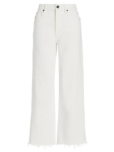 Grace High-Rise Stretch Wide-Leg Crop Jeans