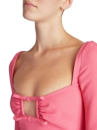 Bell-Sleeve Minidress