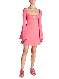 Bell-Sleeve Minidress