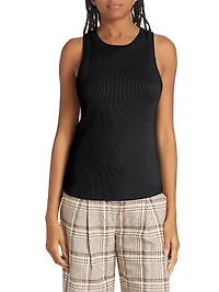 Jordyn Stretch-Cotton Tank Top