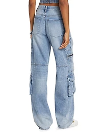 Cay Baggy Denim Cargo Pants