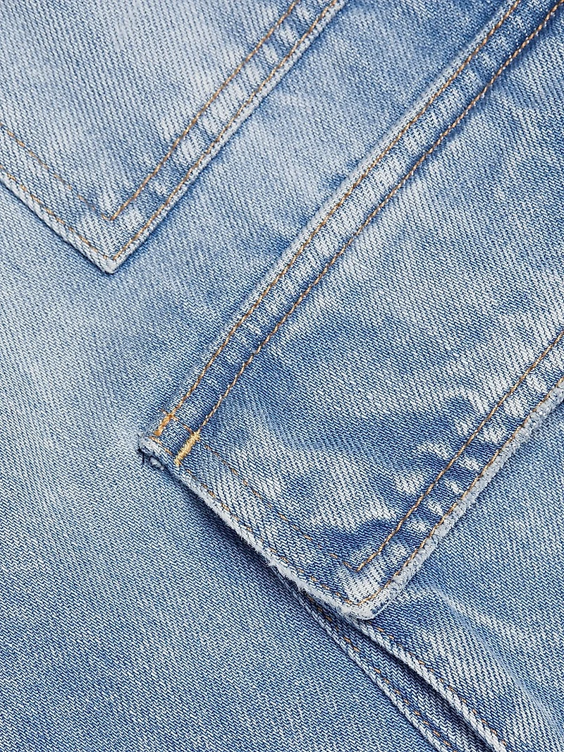 Cay Baggy Denim Cargo Pants