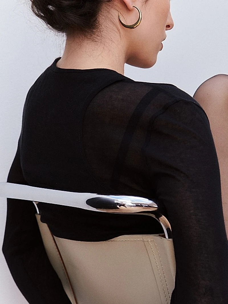 14K-Yellow-Gold Vermeil Graduated Hoop Earrings