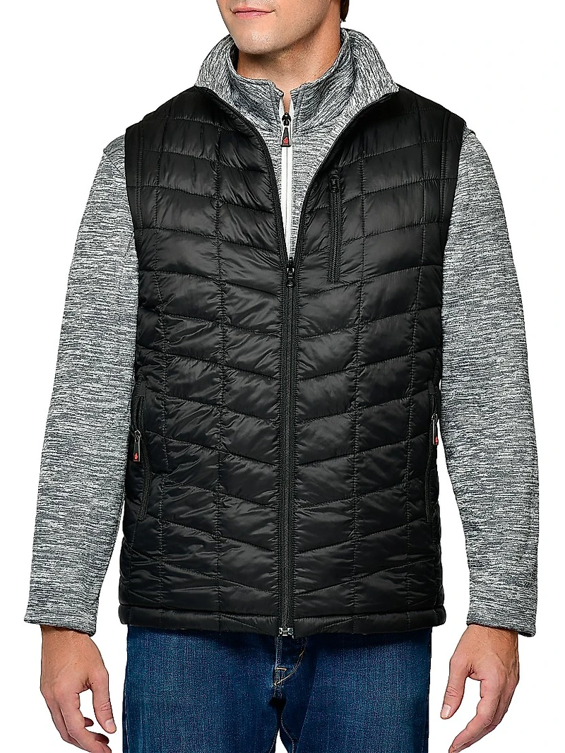 Quilted Reversible Fleece Vest
