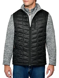 Quilted Reversible Fleece Vest