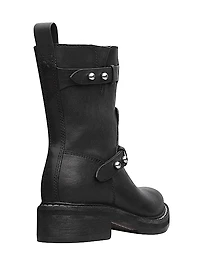 Leather Moto Boots