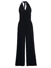 Halter Cover-Up Jumpsuit