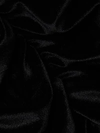 Ruched Velvet Knee-Length Dress