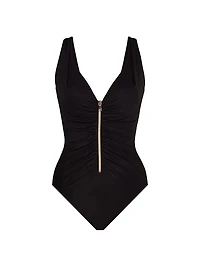 Razzle Dazzle Zip One-Piece Swimsuit