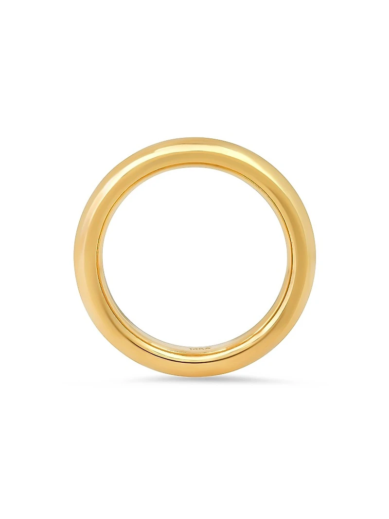 14K Yellow Gold Wide Layering Band