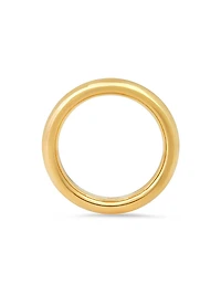 14K Yellow Gold Wide Layering Band