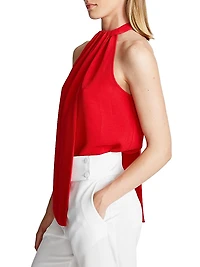 Dayana Stretch Crepe Halter Top