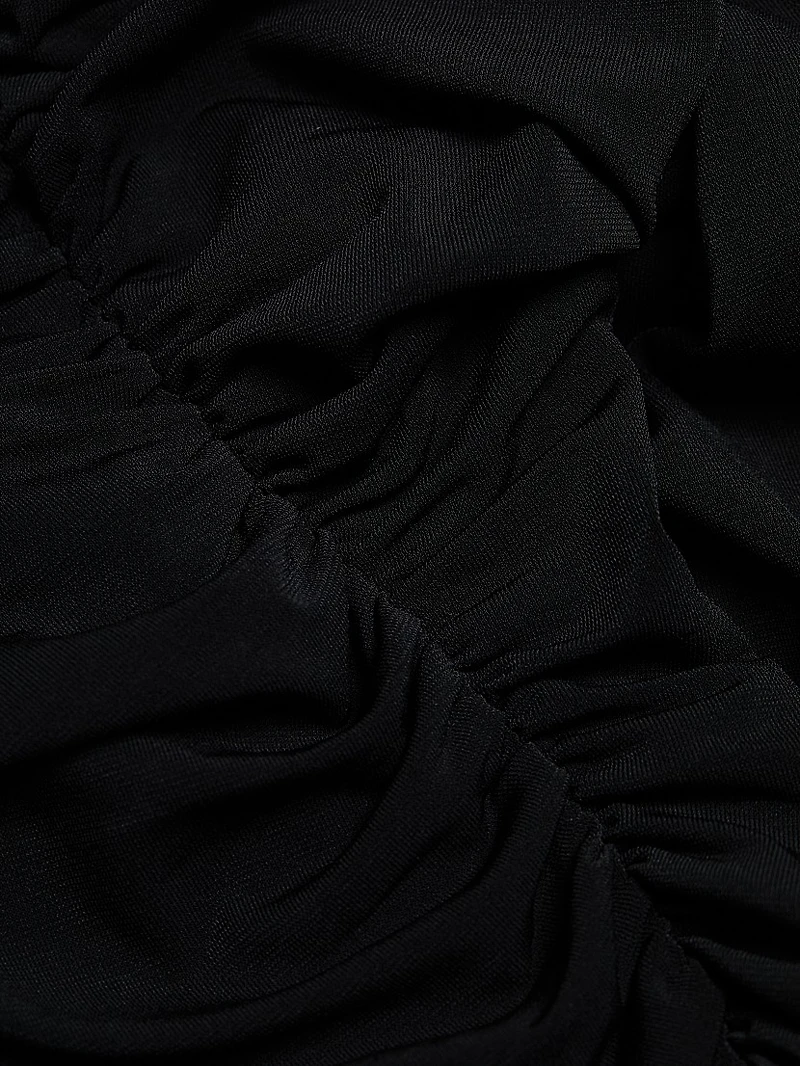 Stefanie Ruched One-Shoulder Top