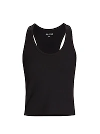 Ashby Rib Scoopneck Crop Top