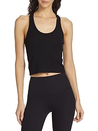 Ashby Rib Scoopneck Crop Top