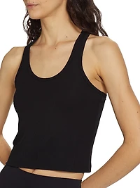 Ashby Rib Scoopneck Crop Top