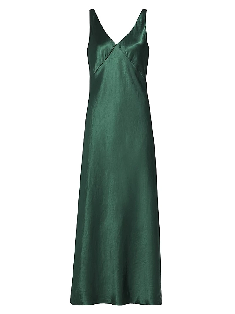 V-Neck Maxi Slip Dress