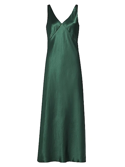 V-Neck Maxi Slip Dress