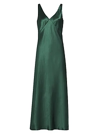 V-Neck Maxi Slip Dress