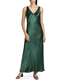 V-Neck Maxi Slip Dress
