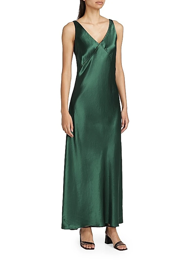 V-Neck Maxi Slip Dress