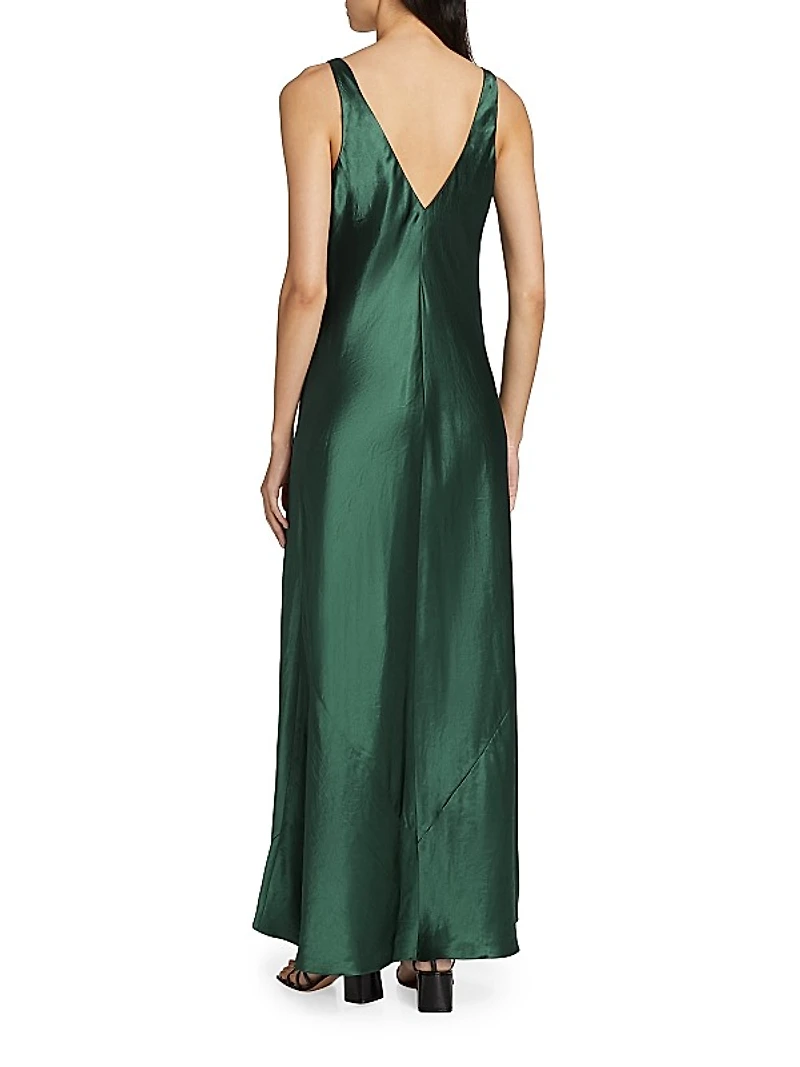 V-Neck Maxi Slip Dress