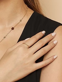 14K Yellow Solid Gold Skyline Ring