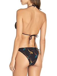 Lisbon Printed Triangle Bikini Top
