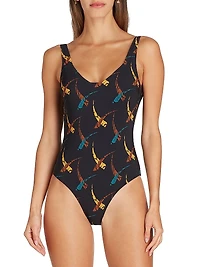 Verona Stamped One-Piece Swimsuit