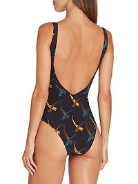 Verona Stamped One-Piece Swimsuit