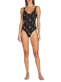 Verona Stamped One-Piece Swimsuit