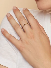 14K Yellow Solid Gold Amalfi Ring
