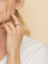 14K Yellow Solid Gold Amalfi Ring