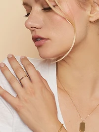 14K Yellow Solid Gold Amalfi Ring