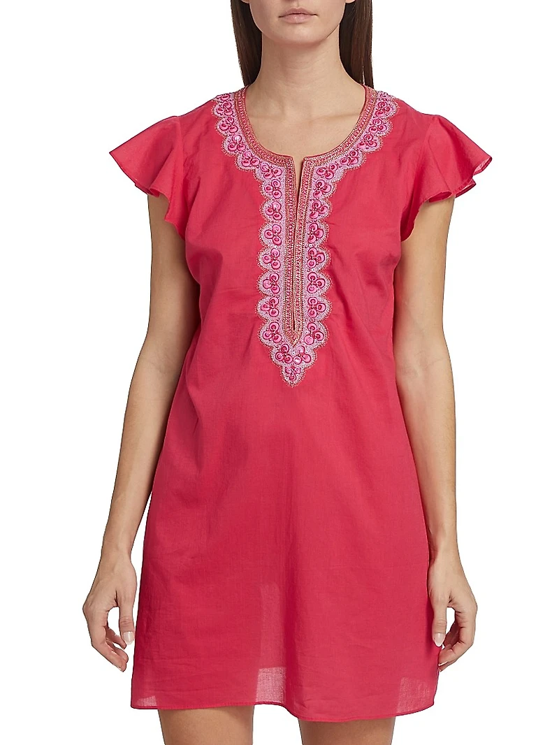 Embroidered Tunic Dress