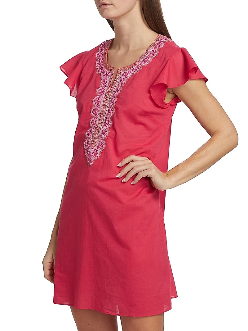 Embroidered Tunic Dress