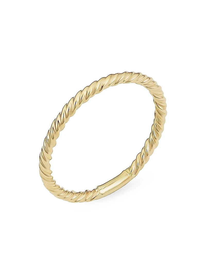 14K Yellow Solid Gold Dawn Ring
