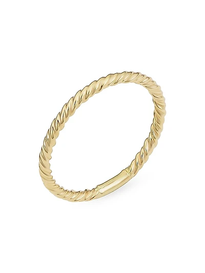 14K Yellow Solid Gold Dawn Ring
