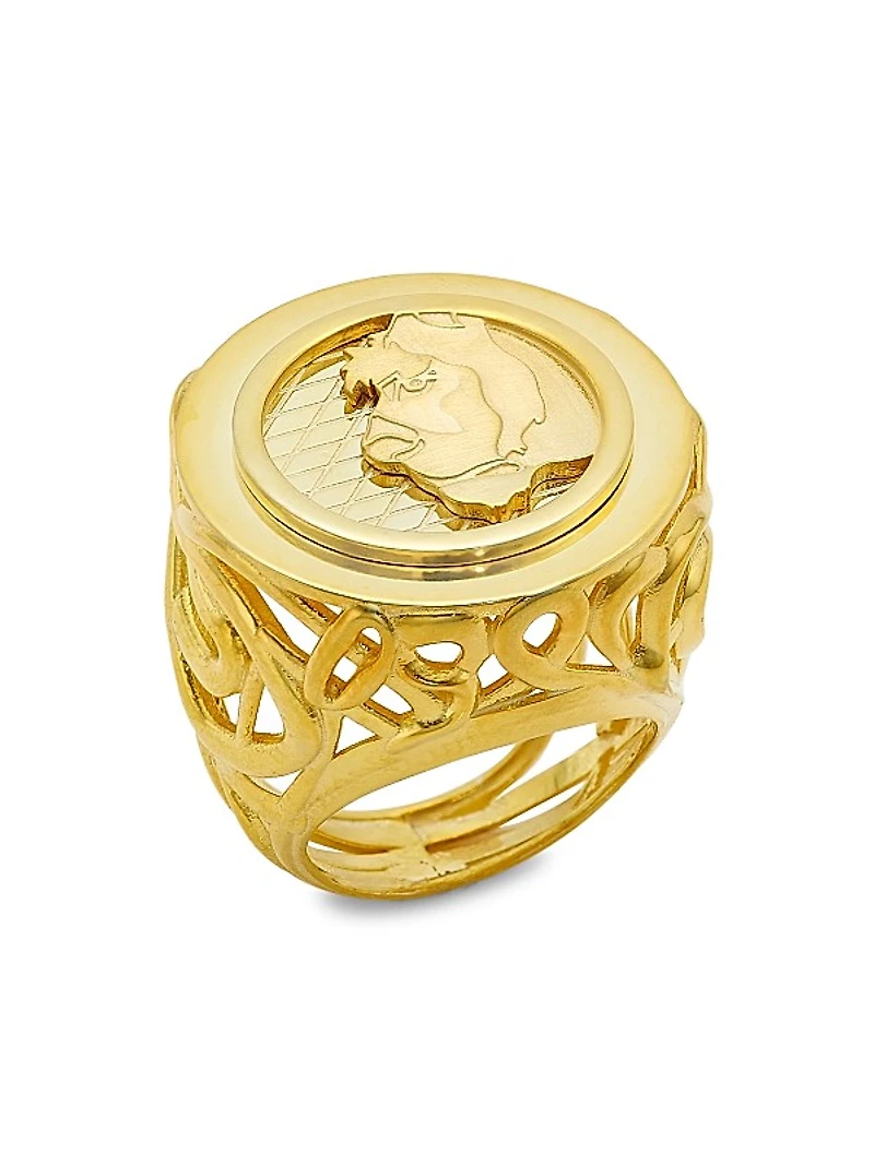 Lioness 14K-Gold-Plated Cocktail Ring