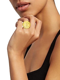 Lioness 14K-Gold-Plated Cocktail Ring