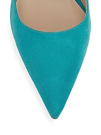 Stuart 85 Suede Scallop Pumps