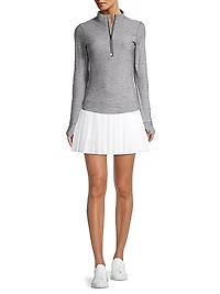 Halley Melangé Quarter-Zip Sweatshirt