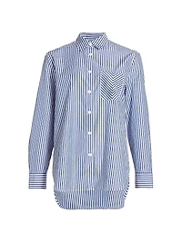 Maxine Cotton Poplin Striped Shirt